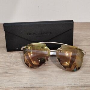 NEW Privé Revaux The Benz Polarized Aviator Sunglasses with Collapsible Case